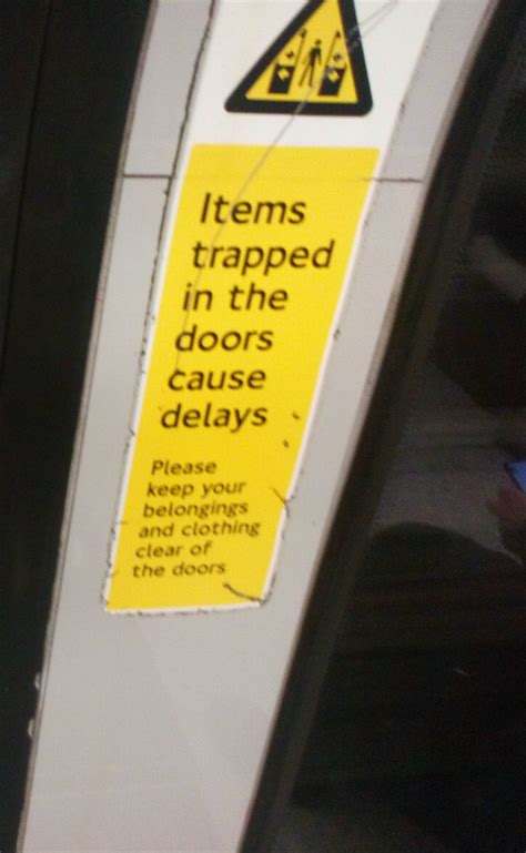 “Items trapped in the doors cause delays.” – The Compartments