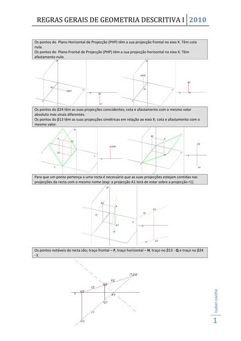 PDF REGRAS GERAIS DE GEOMETRIA DESCRITIVA I REGRAS GERAIS DE