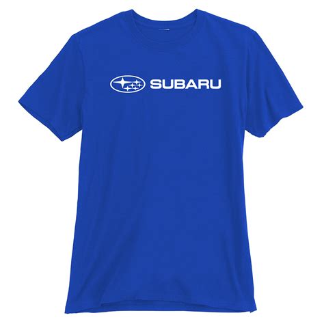 Subaru Genuine Official Basic Blue Tee T Shirt Impreza Sti