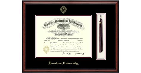 Tassel And Cord Diploma Frame In Southport Fordham University Item