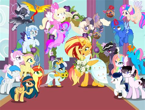 safe fluttershy philomena sunset shimmer oc oc