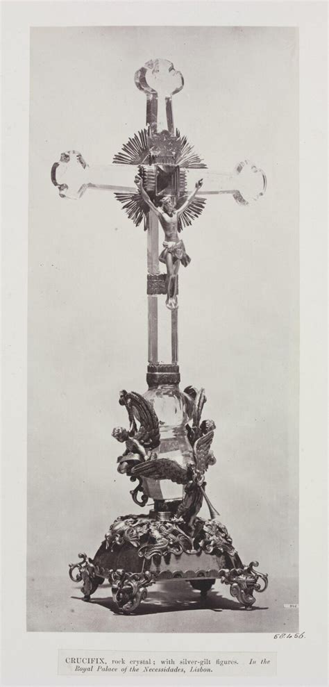 Rock Crystal Crucifix With Silver Gilt Figures Palace Of Necessidades