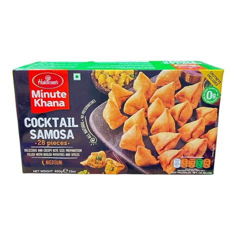 Haldiram Frozen Cocktail Samosa 650GM (28 PCS) – Insta Mandi