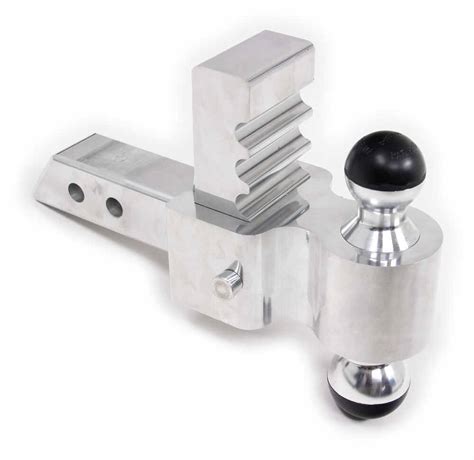 Rapid Hitch Adjustable Aluminum Ball Mount Kit W 2 Greaseless Balls