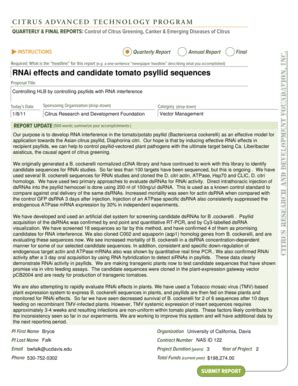 Fillable Online Research Citrusrdf Rnai Effects And Candidate Tomato