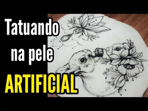 Treino Tatuagem Em Pele Artificial Minha Rotina De Estudos Tra Os