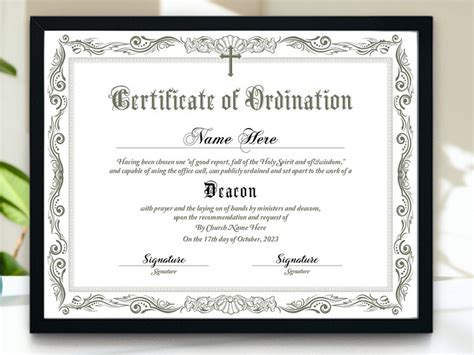 Deacon Ordination Certificate Printable Certificate Of Ordination Elegant Ordination