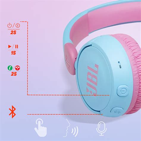 Casque Bluetooth Pour Enfant Micro Autonomie 30h JBL JR310BT Bleu