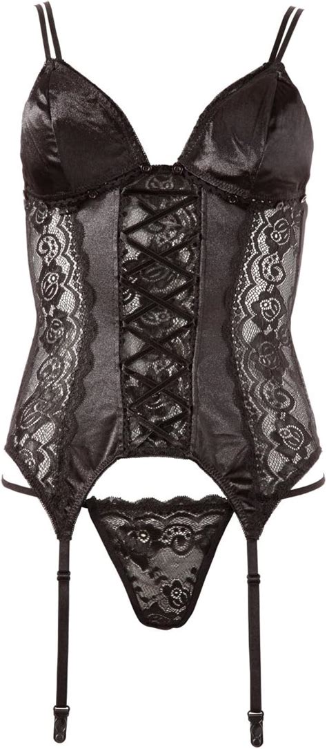 Cottelli Collection Lingerie Verf Hrerisches Strapshemd Mit Spitzen