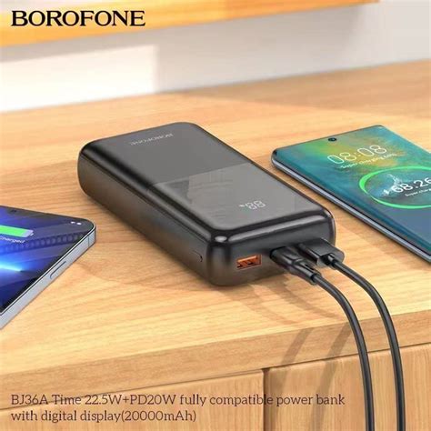 BOROFONE BJ36A 20000mAh PD20W PD USB Fast Charging Power Bank