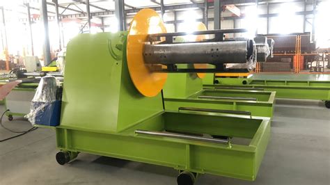 Ton T T Hydraulic Roll Former Coil Decoiling Machine With Car