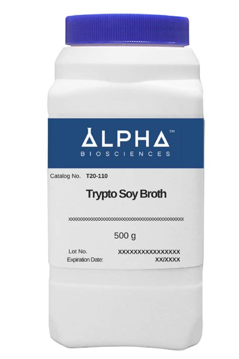 Trypto Soy Broth T20 110 Alpha Biosciences