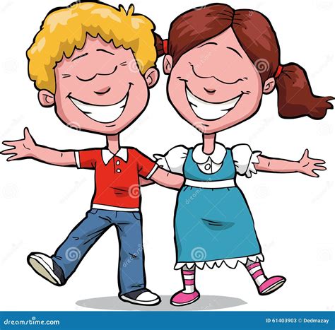 Enfants Heureux Illustration De Vecteur Image 61403903