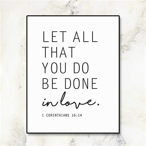 Amazon Let All That You Do Be Done In Love Bible Verse Print 1