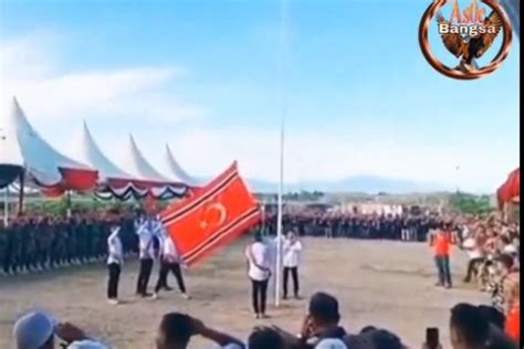 Cek Fakta Viral Video Pengibaran Bendera Gam Pasca Kemenangan Prabowo