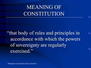 Concept Of Constitution PPT