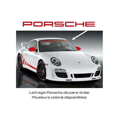 Lettrage Porsche De Pare Brise Pro Rs