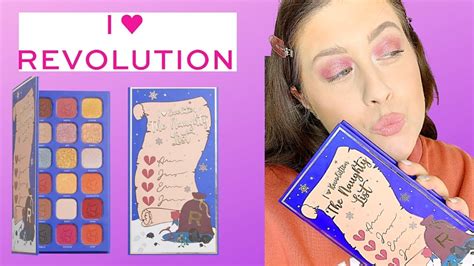 New I Heart Revolution Naughty List Eyeshadow Palette Review Swatches