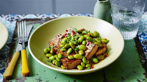 Spicy Tofu And Edamame Beans Recipe Bbc Food