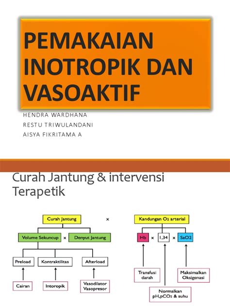 Inotropik Dan Vasoaktif Pdf