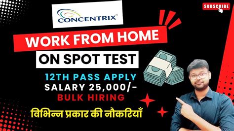 Concentrix Work From Home Th Pass Jobs Various Post Online