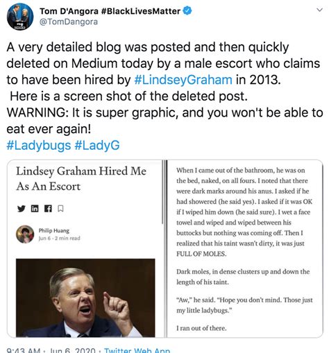 The ladybugs story | Lindsey Graham "Lady G" Rumor | Know Your Meme