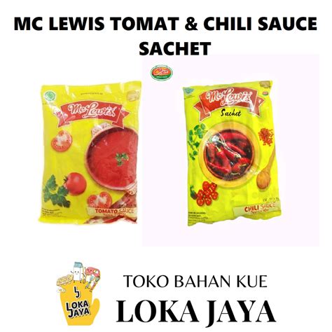 Jual MC LEWIS SAUS TOMAT CHILI SAUCE SACHET Shopee Indonesia