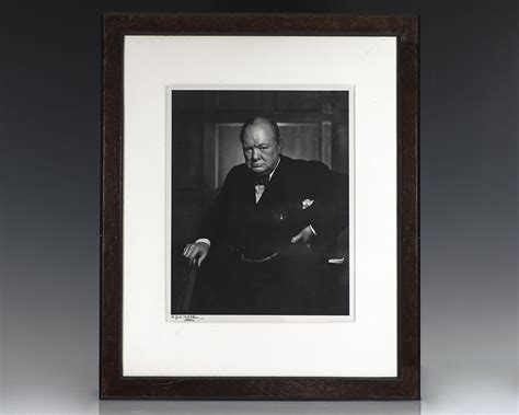 Yousuf Karsh Signed Winston S. Churchill Portrait. - Raptis Rare Books ...