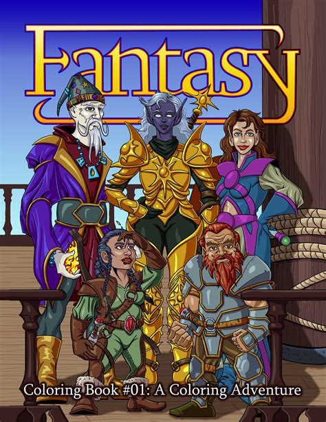 Fantasy Coloring Book 01: A Coloring Adventure by Eric Perkins - Etsy