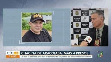 CETV 1ª Edição Fortaleza Presos quatro suspeitos de chacina em