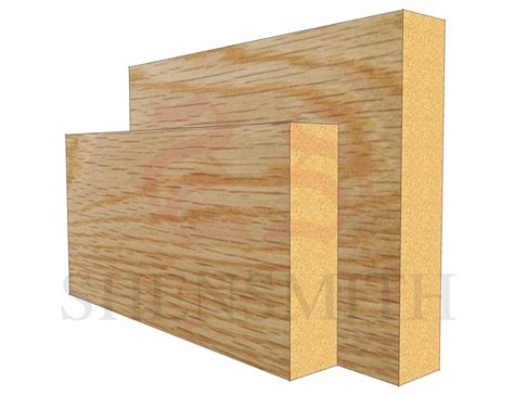 Square Edge Oak Skirting Board ®