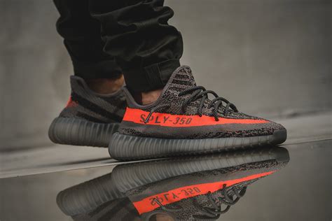 Adidas Yeezy Boost 350 V2 Beluga Solar Red Sneaker Bar Detroit