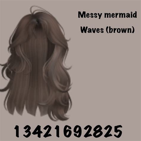 Messy Mermaid Waves Brown Code In 2023 Mermaid Waves Brown Hair