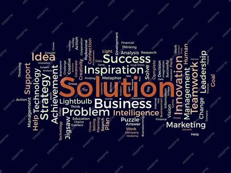 Premium Vector Word Cloud Background Concept For Solution Planning