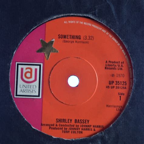 Shirley Bassey Something 7 Inch Buy From Vinylnet