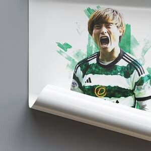 Kyogo Furuhashi 2023 24 Home Kit Football Poster Football Print Etsy UK