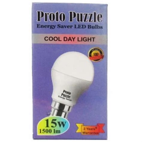 Proto Puzzle Cool Daylight 15w Led Bulb Base Type B22 Type Of Lighting Application Indoor