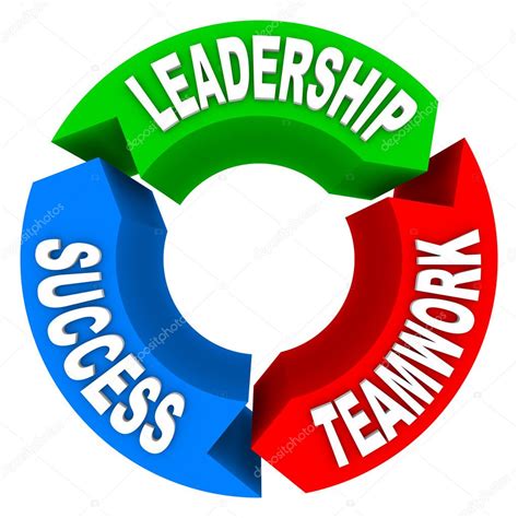 Leadership Teamwork Success Circular Arrows — Stock Photo © Iqoncept