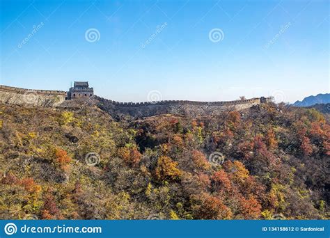 Lado De Mutianyu Do Grande Muralha De China Foto De Stock Imagem De