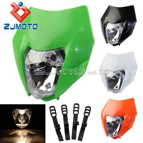 Green Motocross Supermoto Headlight Fairing For Kawasaki Klx 110 125