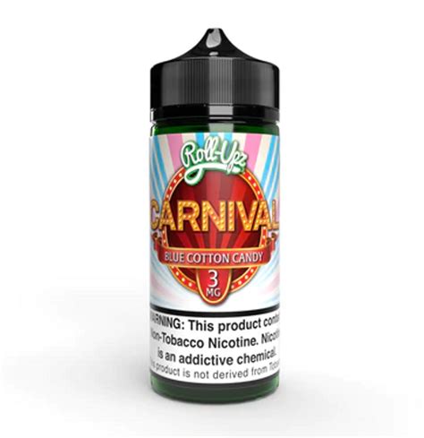 Carnival Cotton Candy By Juice Roll Upz Tf Nic Series 100ml Vapor