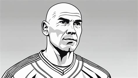 Zinedine Zidane Coloring Pages Free Printable Sheets