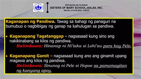 FILIPINO 10 Unang Linggo Sa Ikalawang Markahan Pptx