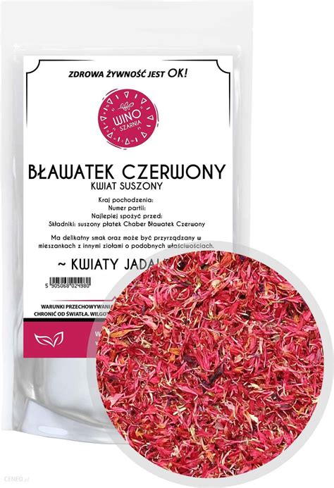 Winoszarnia Suszone Płatki Chaber Czerwony Bławatek 500g Kwiaty Jadalne