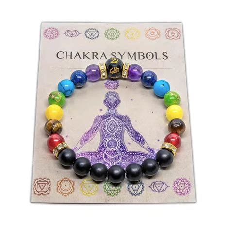 Exclusive Seven Chakra Bracelet With Meaning Card For Men Etsy