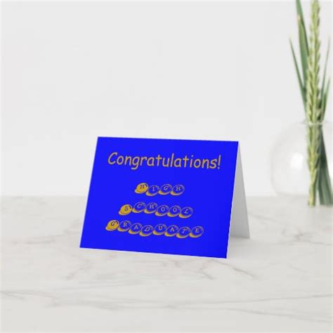 High School Graduate Congratulations Card Zazzle