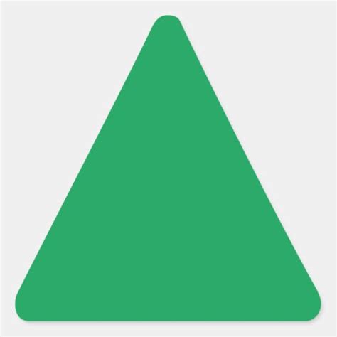 Green Triangle Sticker Zazzle