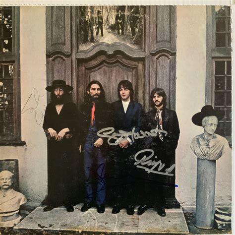 Signed Beatles Hey Jude Album Cover