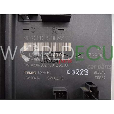 Comfort Control Module Bsi Bsm Sam Mercedes Benz A Comfort