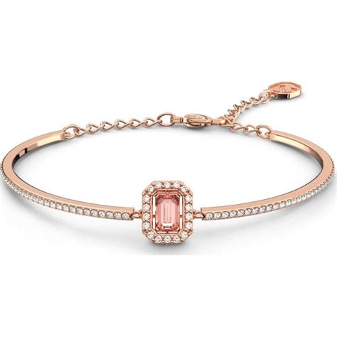 Swarovski Jewellery Swarovski Millenia Rose Gold Tone Pink Dance Square